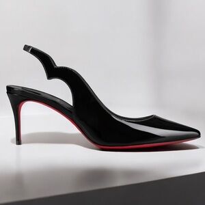 CHRISTIAN LOUBOUTIN Hot Chick Sling  Patent Leather Pump